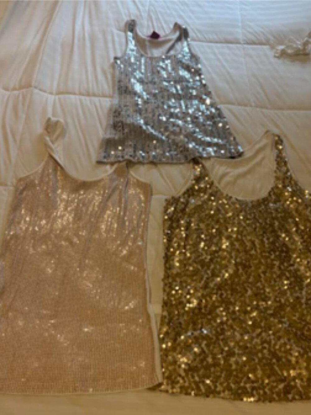 Express Sequin Cami Bundle – 3-Piece Set – Size M